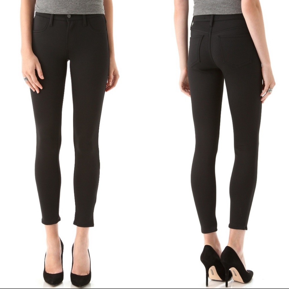 SALE Scuba black J BRAND skinny cropped pants 26